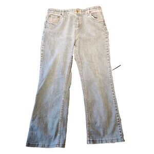 Woolrich Outdoors Jeans Womens ~ Size 12 Relaxed Straight Leg High Rise Denim